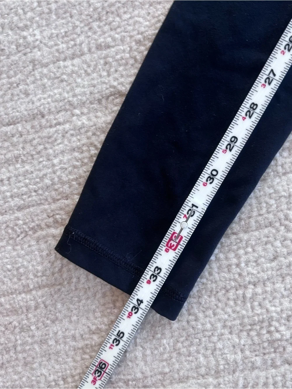 Victoria's Secret VSX Black Leggings with Bright Blue Side Logo